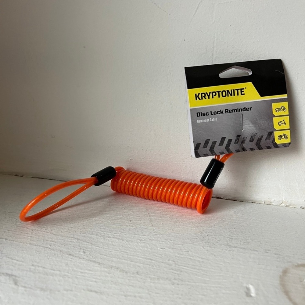 Kryptonite Disc Lock Reminder - Bright Orange